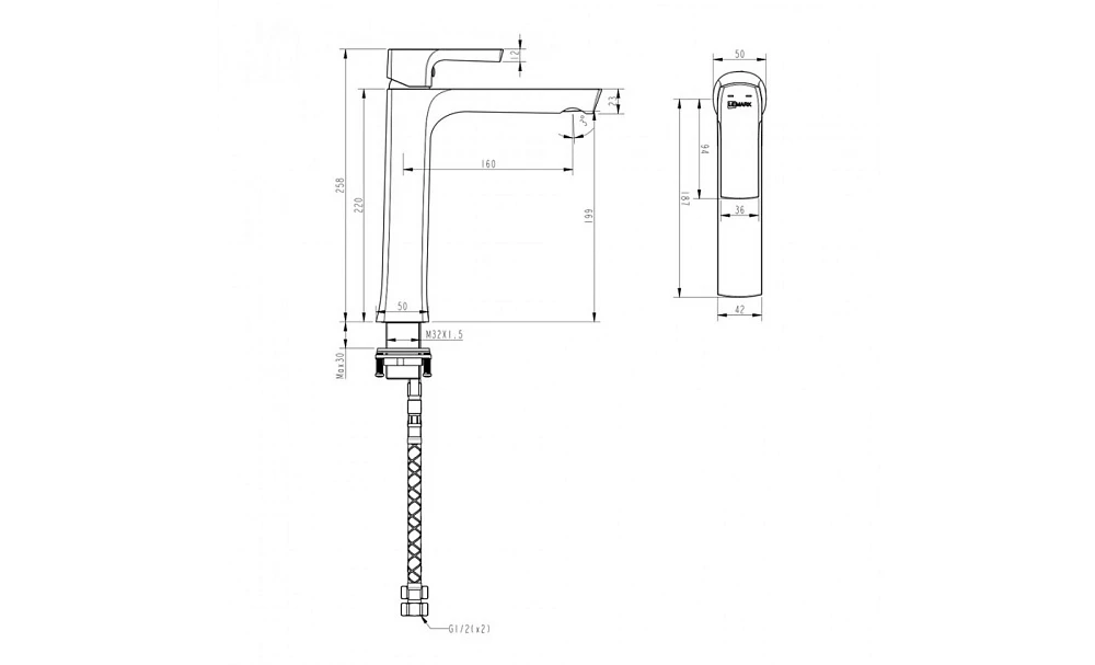 Смеситель для раковины Lemark Ursus LM7209BL